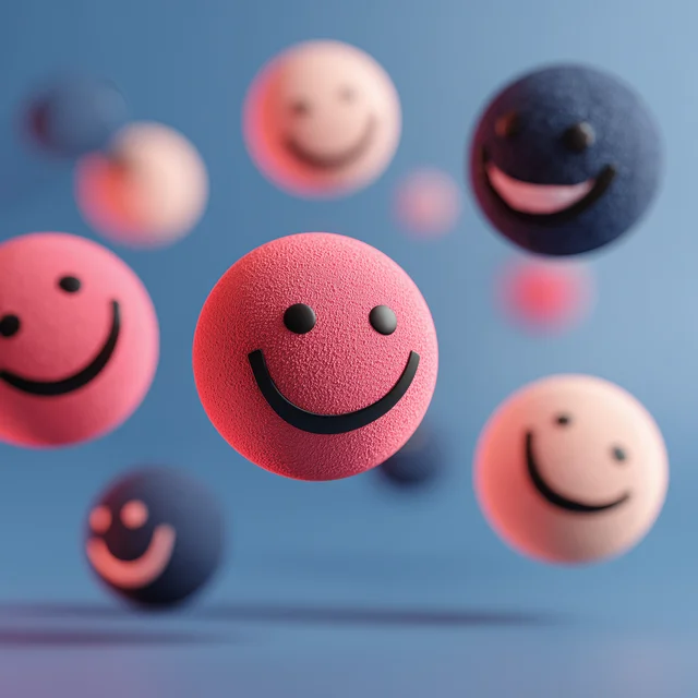 A person engaging with content about well-being